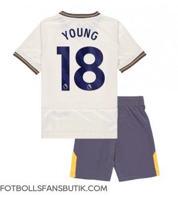 Everton Ashley Young #18 Replika Tredje Tröja Barn 2024-25 Kortärmad (+ Korta byxor)
